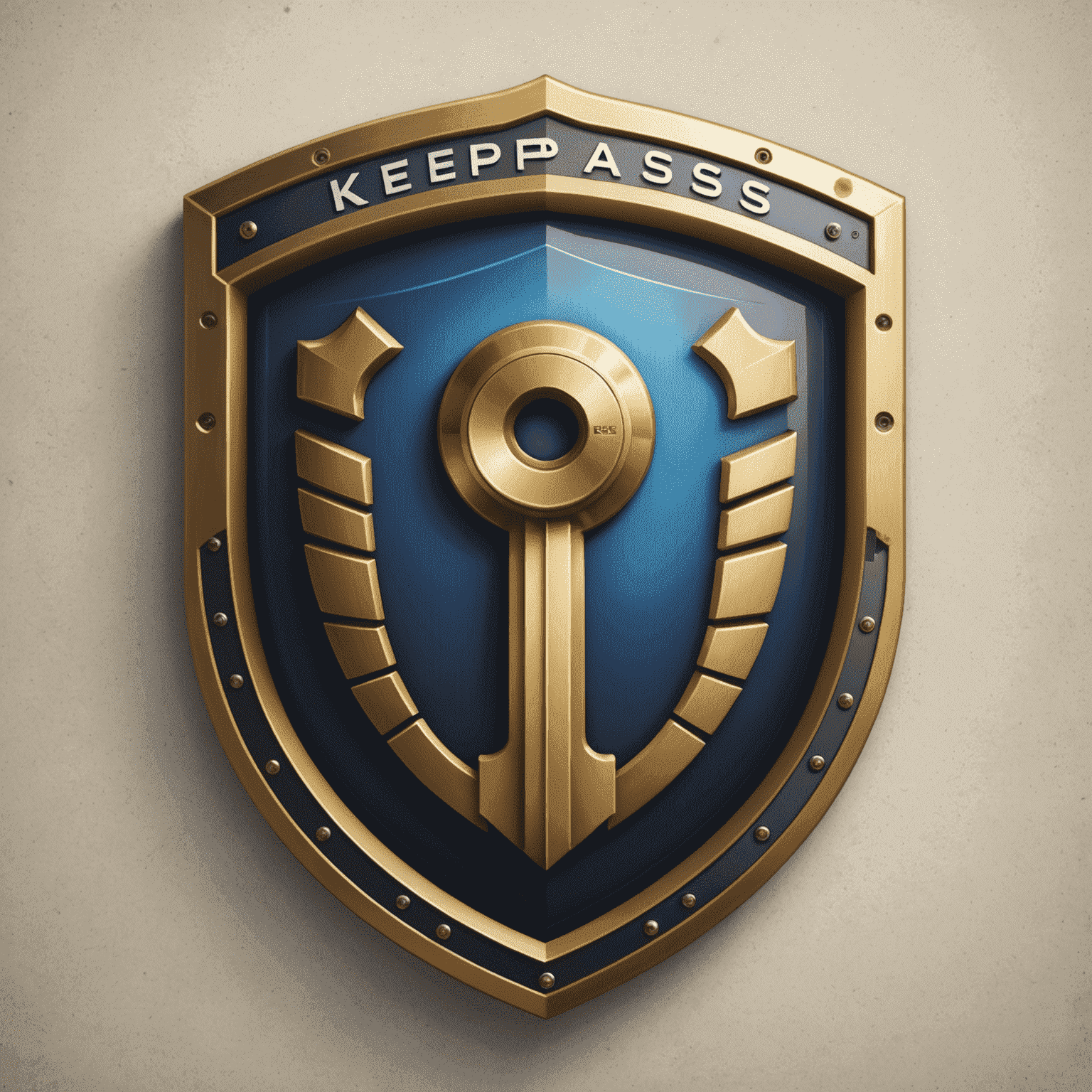 KeePass logo - A key icon with a shield, symbolizing secure password management