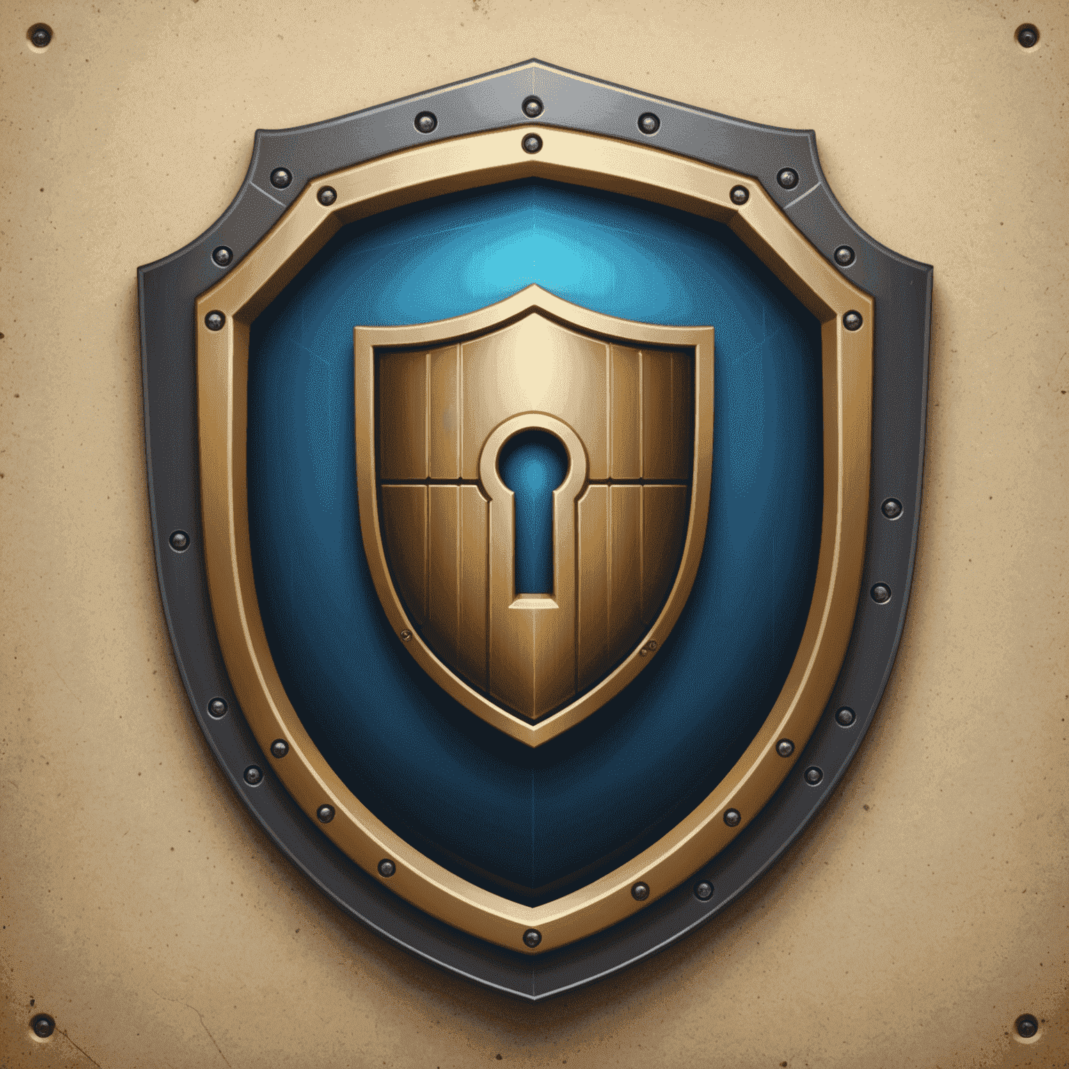 KeePass logo - A key icon with a shield, symbolizing secure password management