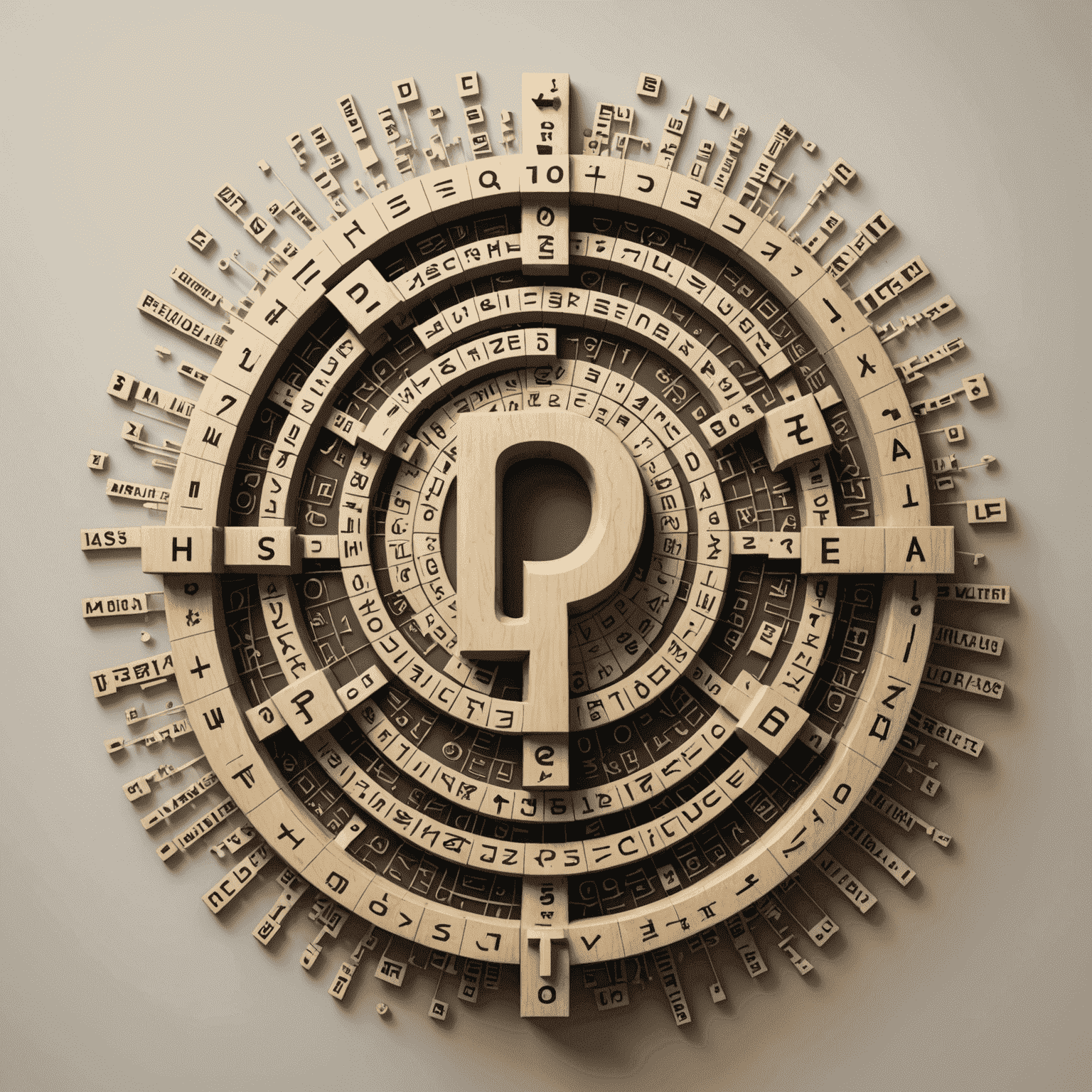 A complex, randomly generated password being created with various symbols and characters